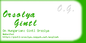 orsolya gintl business card